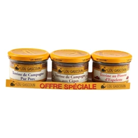 Terrine assortiment (3x180g)