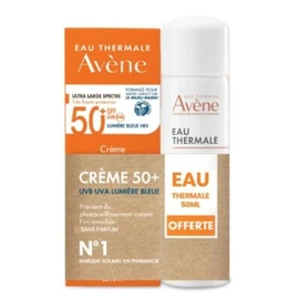 Crème solaire Visage Peau Sensible Très Haute Protection Spf 50+ Sans Parfum (2x50ml)