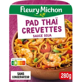 Plat Cuisiné PAD Thaï Crevettes Sauce Soja (280g)