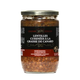 Lentilles cuisinés graisse canard (60g)