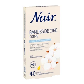 Bandes de Cire à l'Huile de Graines de Coton (x40)
