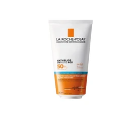 Lait solaire Lait Visage Corps Très Haute Protection Spf 50+ Ultra Résistant Enrichi en Beurre de Karité Peau Sensible (150ml)