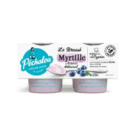 Yaourts au Lait Entier Brassé à la Myrtille (4x125g)