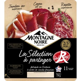Assortiment Charcuterie Jambon Sec, Coppa et Rosette à partager (130g)