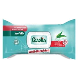 Lingettes Resistantes Anti-Bactérien sans Javel (x80)