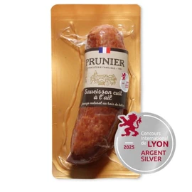 Saucisson Cuit à l'Ail Fumage Naturel au Bois de Hêtre (220g)