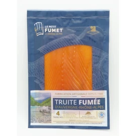 Truite fumée D'auvergne-Rhône-Alpes au bois de Chêne et de Hêtre (120g)