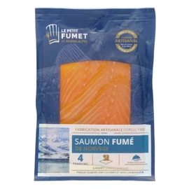 Saumon Fumé Norvégien - 4 Tranches (120g)