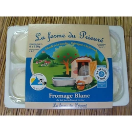Fromage blanc au lait partiellement écrémé (6x120g)