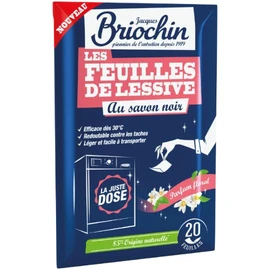 Feuille de Lessive  au Savon Noir Parfum Floral (x20)