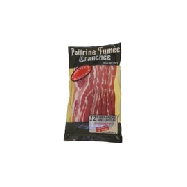 Poitrine de porc fumé tranchée (140g)