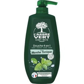 Gel Douche  4-en-1 Menthe Tonique (750ml)