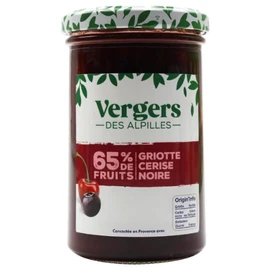 Confiture 65% de fruits griotte cerise noire (300g)