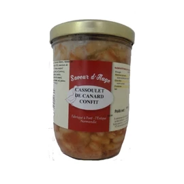 Plat cuisiné cassoulet confit canard (800g)