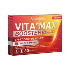 Complément Alimentaire Vita'Max Booster Effet Coup de Fouet à la Caféine et Taurine (x30)