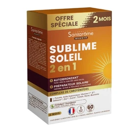 Complément Alimentaire Sublime Soleil 2 en 1 complexe de Caroténoïdes