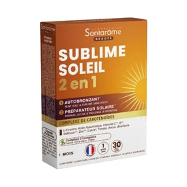 Complément Alimentaire Sublime Soleil 2 en 1 Autobonzant & Préparateur Soleil Complexe de Caroténoïdes (x30)