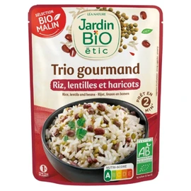 Trio gourmand riz lentilles bio (220g)