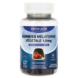 Complément Alimentaire Gummies Mélatonine Végétale 1,9mg