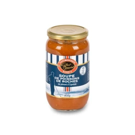 Soupe velouté poissons de roche, carottes, oignons (800g)