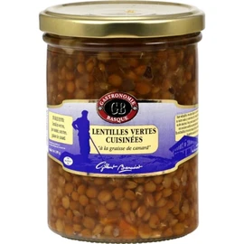 Plat cuisiné lentilles vertes graisse canard (390g)