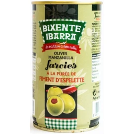 Olives vertes  Manzanilla au piment d'Espelette (350g)