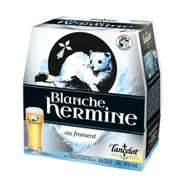 Bière Blanche Hermine au Froment 4% (6x25cl)