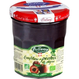 Confiture bio pêches de vigne (375g)