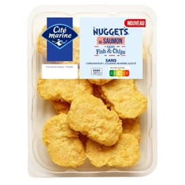 Nuggets au saumon façon fish chips (200g)