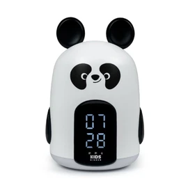 Réveil Veilleuse - Forme panda bao blanc et noir