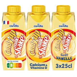 Boisson Lactée Milkshake Goût Vanille (3x25cl)
