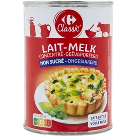 Lait Concentré Entier Non Sucré (410g)