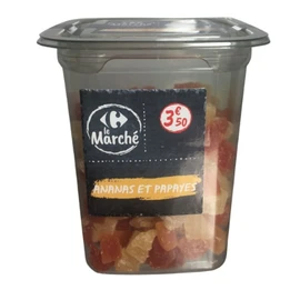 Ananas et papayes en morceau (200g)