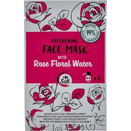 Masque visage tissu rose floral