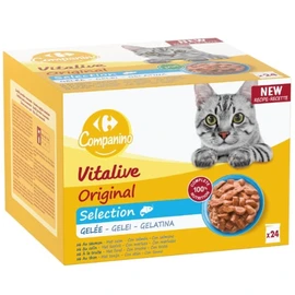 Pâtée Pour Chat Adulte En Gelée Poisson Vitalive (24x100g)