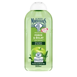 Shampoing Force Et Éclat Tous types de cheveux Pomme Et Olivier Bio (300ml)