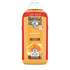 Shampoing Nutrition Cheveux secs cassants Miel et Karité Bio (2x300ml)