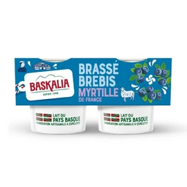 Yaourts brassé myrtille (2x125g)