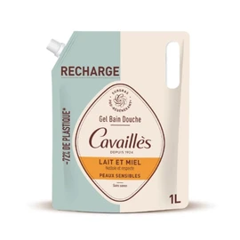 Gel douche Peaux Sensibles Lait et Miel Surgras Végétal Pro-Régénérant (1l)