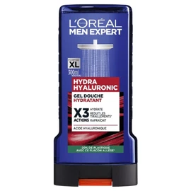 Gel douche Homme Corps Hydratant Rafraîchissant Hydra Hyaluronic 3 Actions (300ml)