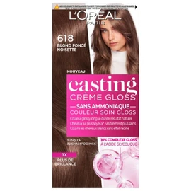 Coloration Crème  sans Ammoniaque  618 Blond Foncé Noisette
