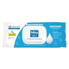 Lingettes Nettoyantes Bébé Hypoallergénique à l'Eau (x48)