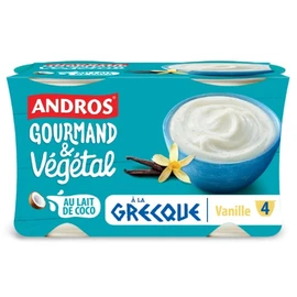 Yaourt à la Grecque Saveur Vanille au Lait de Coco (2x115g)