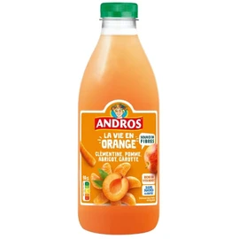 Boisson aux Fruits La Vie En Orange Clémentine Pomme Abricot et Carotte (90cl)