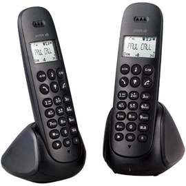 Téléphone fixe Duo avec répondeur - PSDP230D - Noir