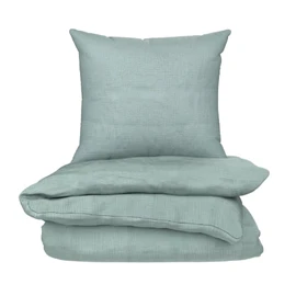 Parure de lit 140x200cm Sofia Double Gaze de coton avec Housse de Couette + 1 Taie d'Oreiller 65x65 cm