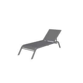 Bain de soleil Multiposition en Aluminium Gris Tello