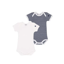 Body bébé marine/blanc 9 mois