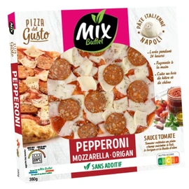 Pizza Pepperoni Mozzarella Origan (380g)