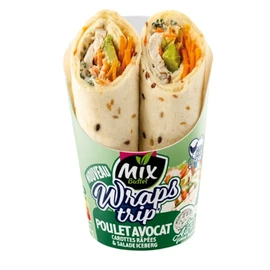 Wrap Poulet Avocat Carottes Râpées & Salade Iceberg (180g)
